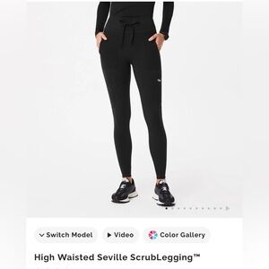 Figs Black high waisted Jogger Pants